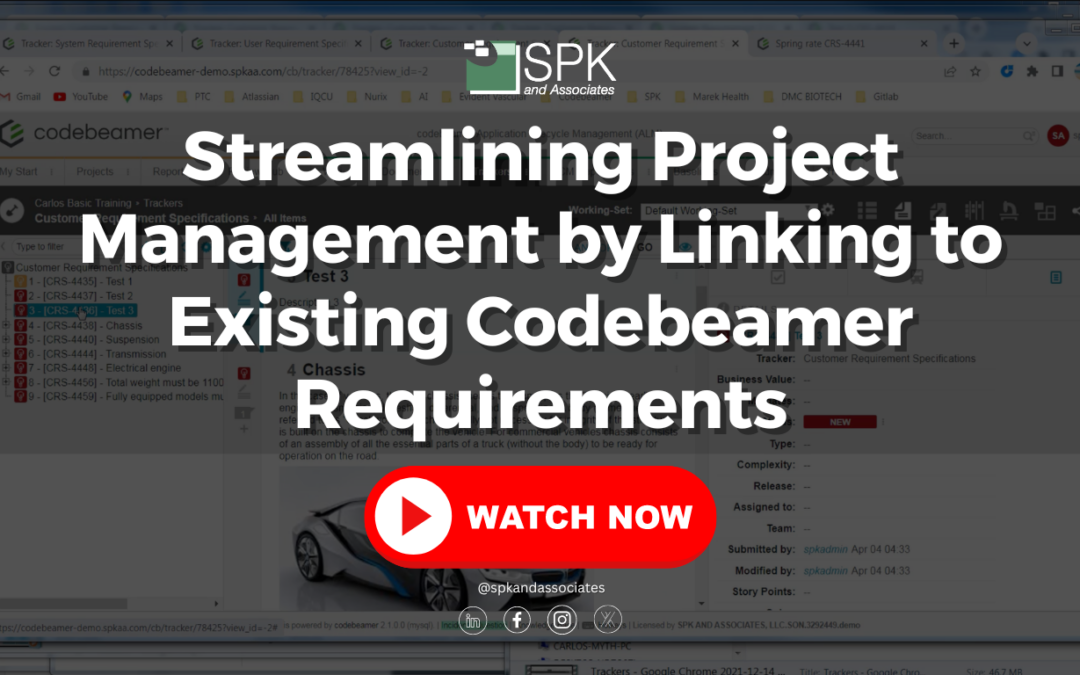 Streamlining Project Management by Linking to Existing Codebeamer Requirements